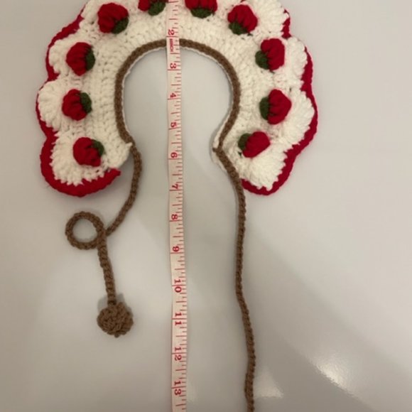 Crochet Handmade Pet Collar for Cats or Dogs - Picture 10 of 11